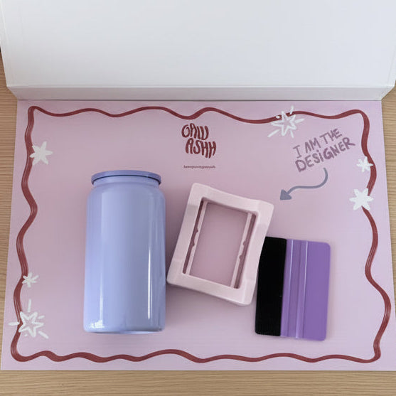 Single sticker bottle designing kit