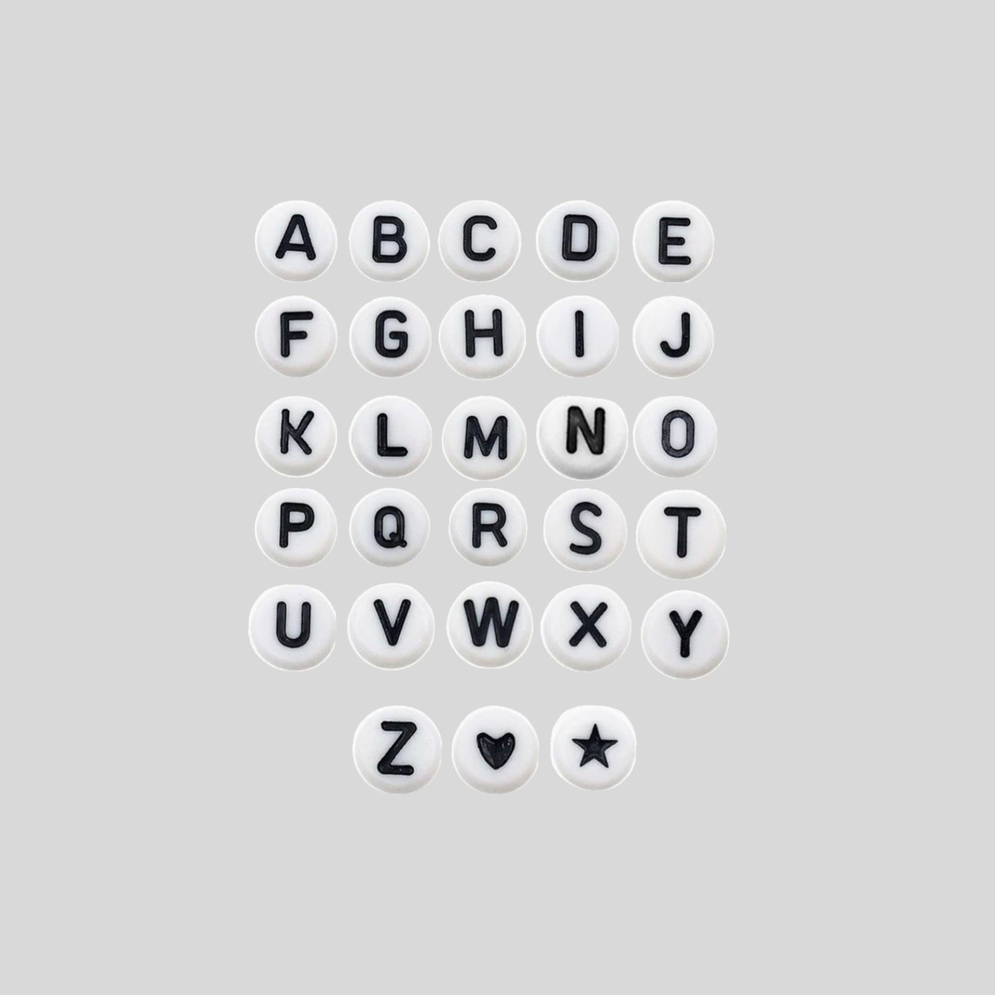Beads letters sheet HQ