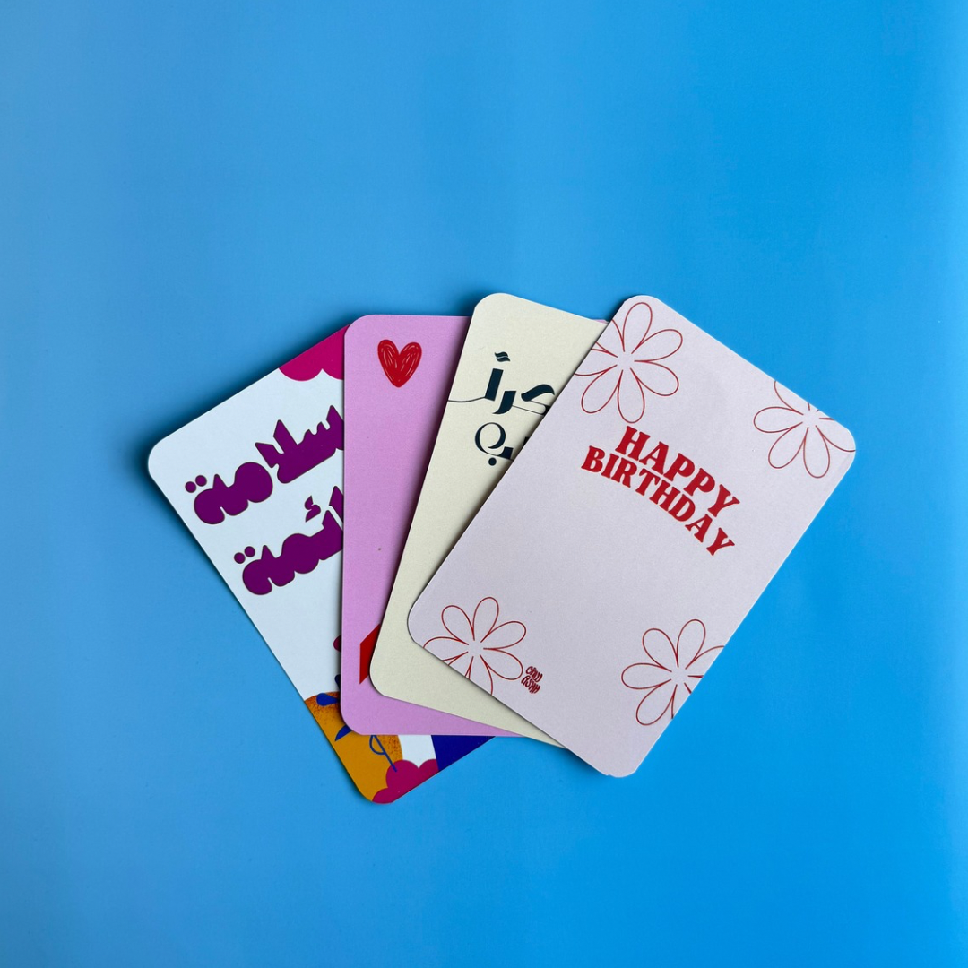 Occasional cards for money. 4pc