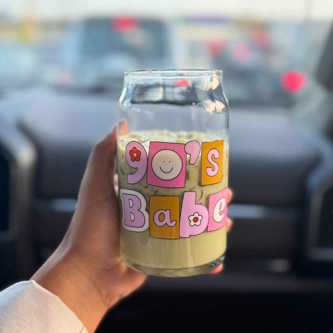 90's Babe glass cup
