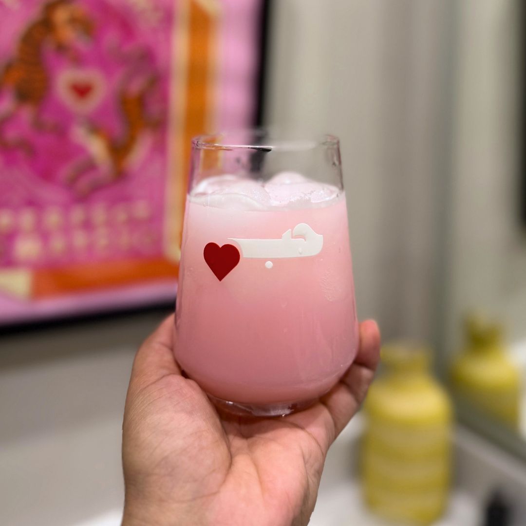 Arabic "Love" glass cup