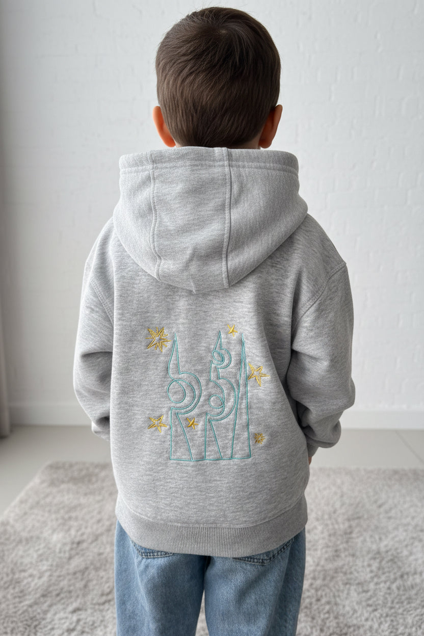 Kuwait towers kids hoodie unisex