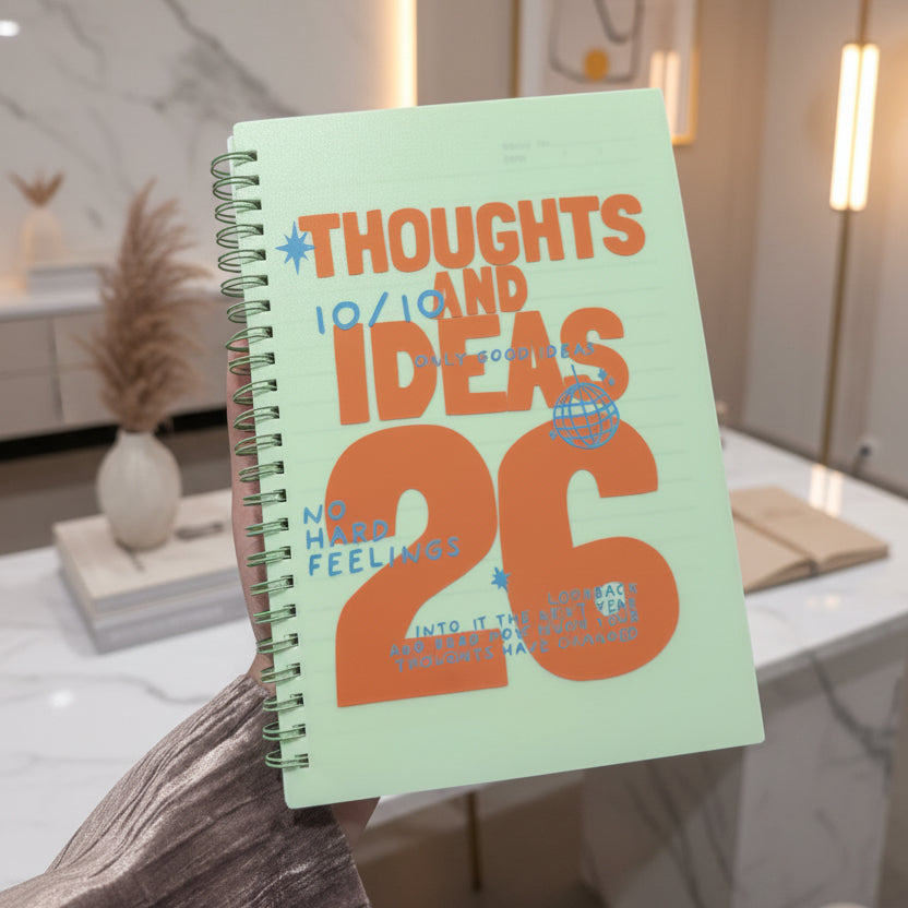 “Thoughts and ideas” notebook