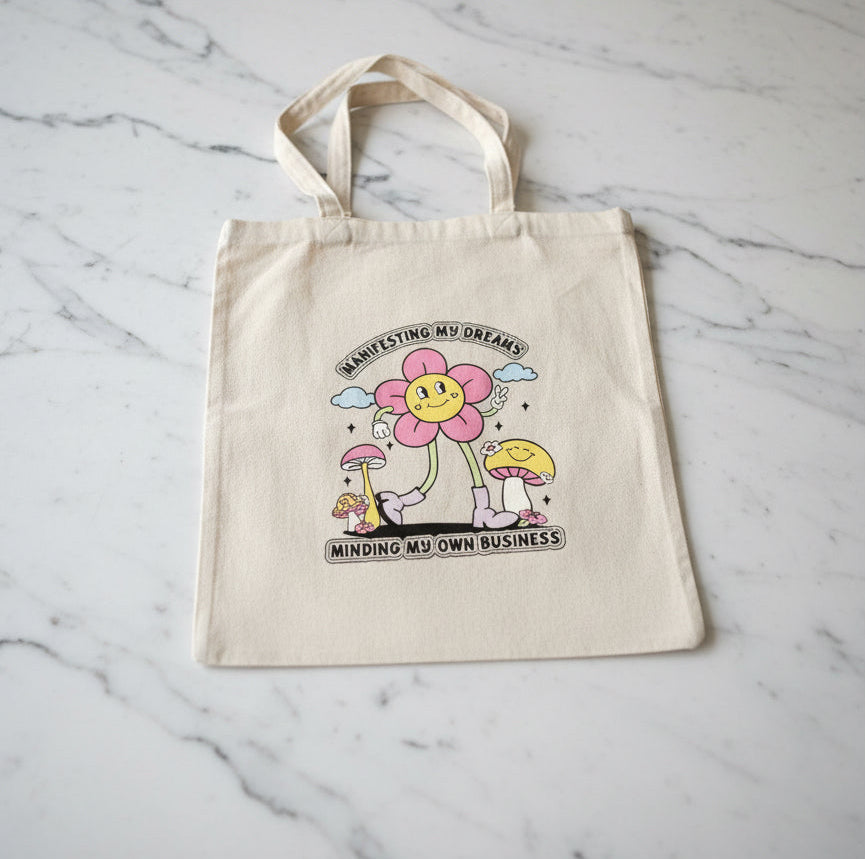 Manifesting tote bag